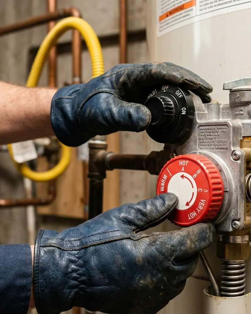 Close-up of Gas Line Repair & Installation work by Water Heater Jockey in Fort Edward